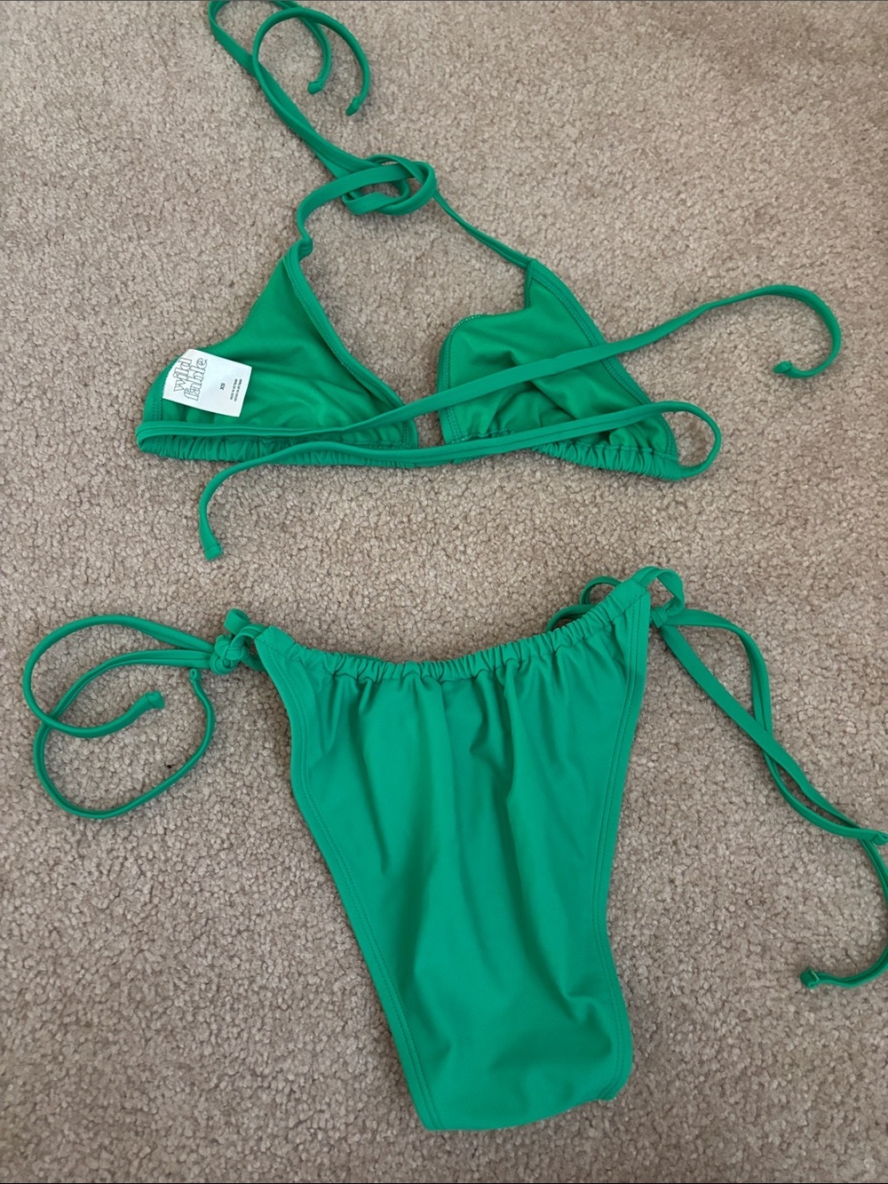 Wild Fable Green String Bikini Two-Piece Swimsuit size XS - Picture 2 of 4